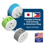 OREI Japan, Philippines Power Plug Adapter - Travel Essential