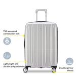 DELSEY Paris Titanium Hardside Checked Luggage, Silver 25
