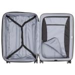 DELSEY Paris Titanium Hardside Checked Luggage, Silver 25