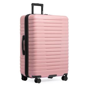 Pink 30-Inch Rugged Hardside Suitcase with Spinner Wheels
