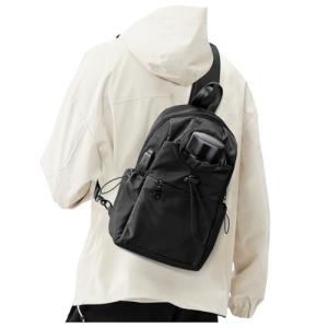 Black Sling Crossbody Bag for Aviation Enthusiasts