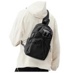 Black Sling Crossbody Bag for Aviation Enthusiasts