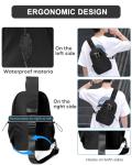 Black Sling Crossbody Bag for Aviation Enthusiasts