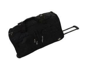 36-Inch Black Rockland Rolling Duffel Bag