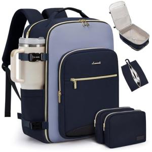 LOVEVOOK 40L Airline-Approved Travel Backpack with Packing Cubes