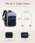 LOVEVOOK 40L Airline-Approved Travel Backpack with Packing Cubes