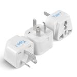 Grounded Universal Travel Plug Adapter for Australia, China, New Zealand