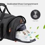 Aviation Canvas Duffle Bag with Shoe Compartment