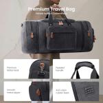 Aviation Canvas Duffle Bag with Shoe Compartment