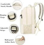 MATEIN Beige Laptop Backpack 15.6 Inch, Aviation Fashion Bag