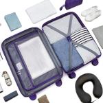 Lavender Expandable 3-Piece Hardshell Luggage Set