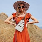 Beige Waterproof Aviation Sling Bag for Women