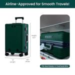 Zipperless Aluminum Carry-On with USB & Spinner Wheels