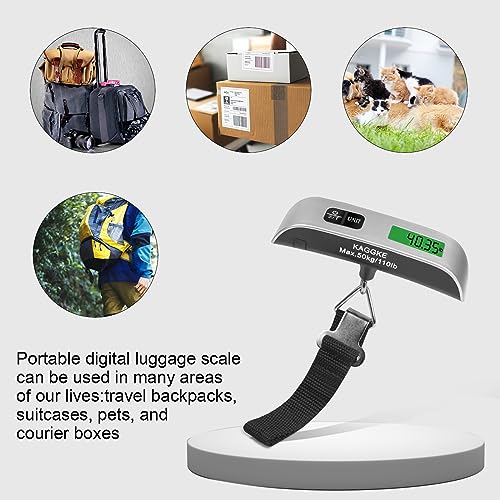 Portable Digital Luggage Scale - 2-Pack, 110lb/50kg