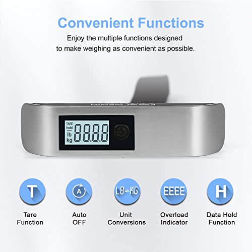 Digital Luggage Scale with Backlit LCD Display