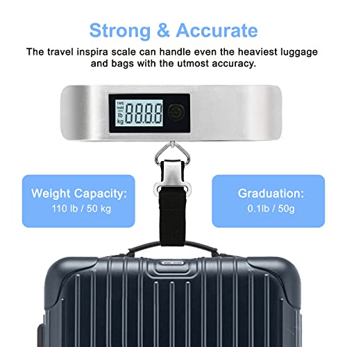Digital Luggage Scale with Backlit LCD Display