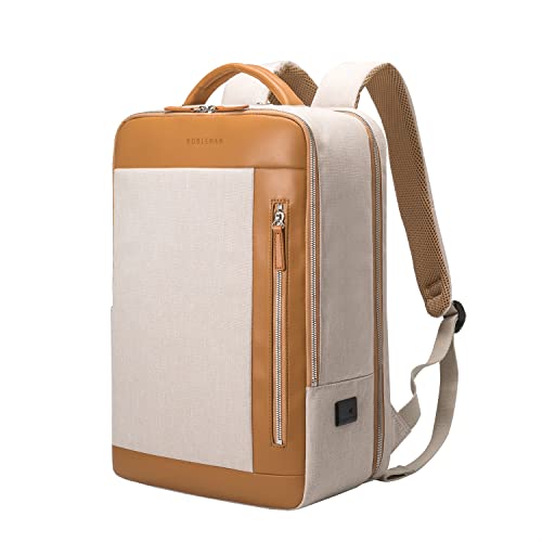 Nobleman Waterproof Business Laptop Backpack - Beige