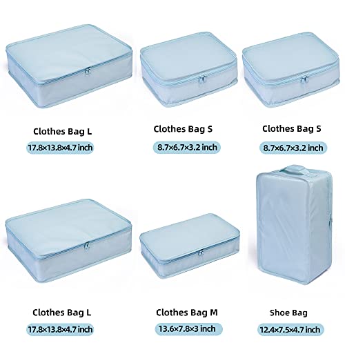 JJ POWER Travel Packing Cubes with Shoe Bag