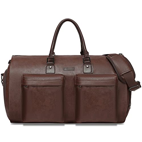Modoker 2-in-1 Convertible Leather Garment Bag