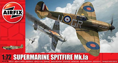 Airfix Spitfire Mkia Model Kit, 1:72 Scale