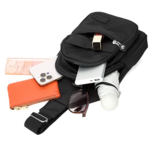 Aviation Crossbody Bag for Women - Black