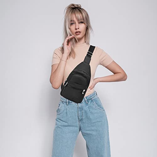 Aviation Crossbody Bag for Women - Black