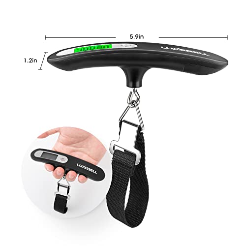 Aviation Digital Luggage Scale 110lbs - Black
