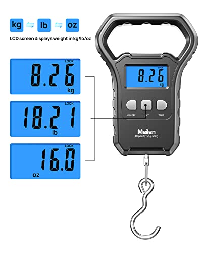 Aviation Fish Scale with Backlit LCD - 110lb/50kg