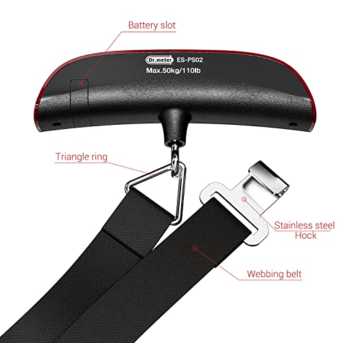 Dr.meter Backlight LCD Aviation Luggage Scale