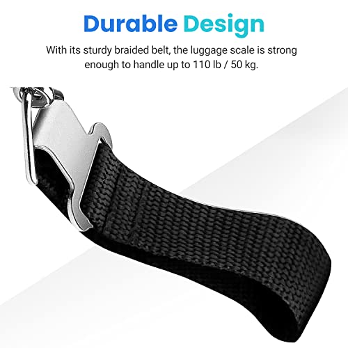 Portable Aviation Luggage Scale, Temperature Sensor, 110lbs