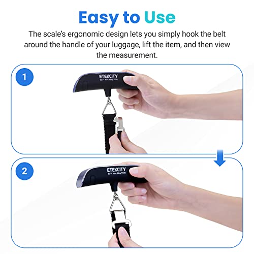 Portable Aviation Luggage Scale, Temperature Sensor, 110lbs