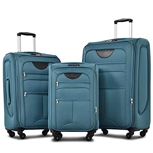 Merax Green Aviation Luggage Set
