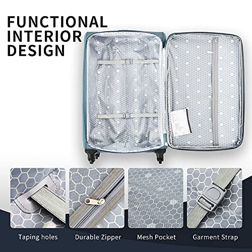 Merax Green Aviation Luggage Set