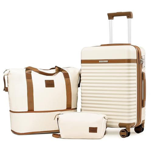 20" Expandable Spinner Wheel Luggage Sets - 3 Piece