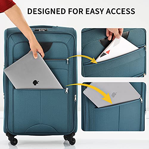 Merax Green Aviation Luggage Set