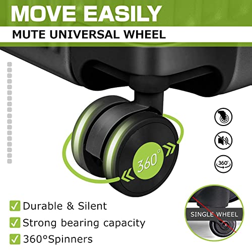 24In Black AnyZip Aluminium Suitcase with TSA Lock