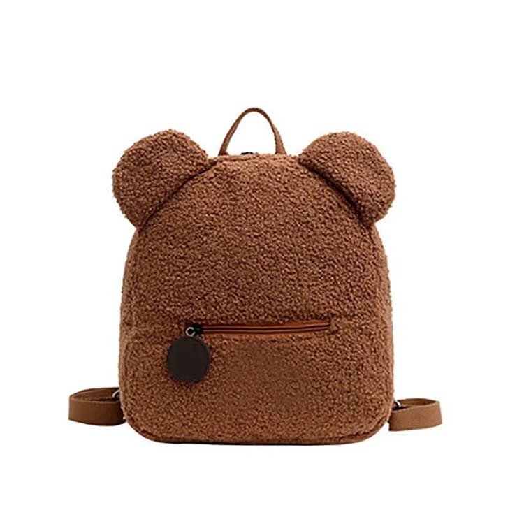 Kawaii Plush Teddy Bear Backpack for Aviation Lovers