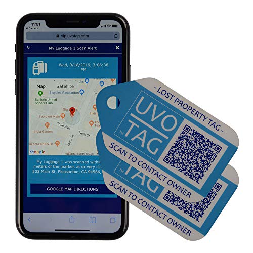 Smart Luggage Tags - Location-Enabled ID (Pack of 2)