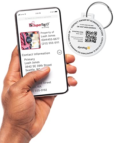 Dynotag® Smart Steel Luggage ID Tag