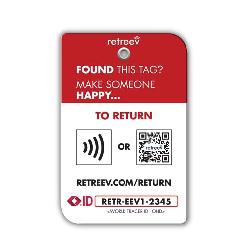 retreev™ Smart Luggage Tag | NFC & QR Code