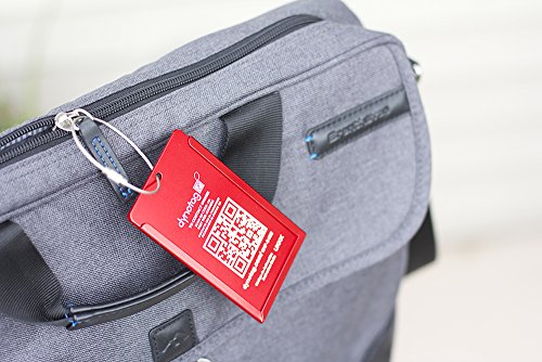 Smart Aviation Luggage ID Tag with Lifetime Recovery Service (Ruby Red)