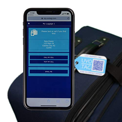 Smart Luggage Tags - Location-Enabled ID (Pack of 2)