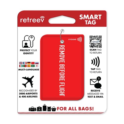 retreev™ Smart Luggage Tag | NFC & QR Code