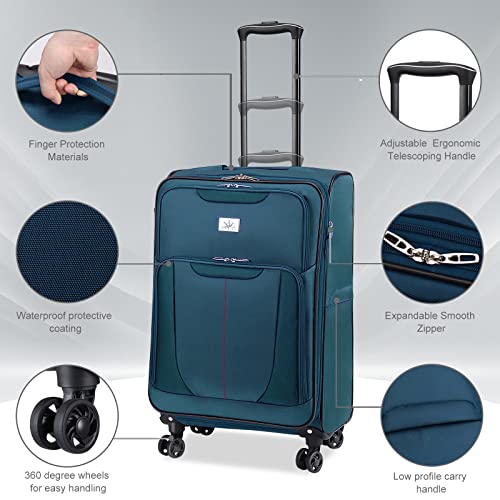 Verdi 3 Piece Spinner Luggage Set - Nested Collection