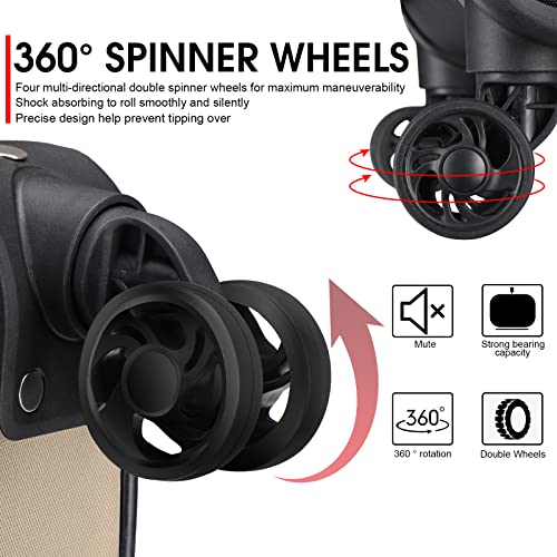 Lightweight 20-Inch Carry On Luggage with Spinner Wheels