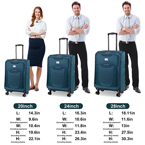 Verdi 3 Piece Spinner Luggage Set - Nested Collection