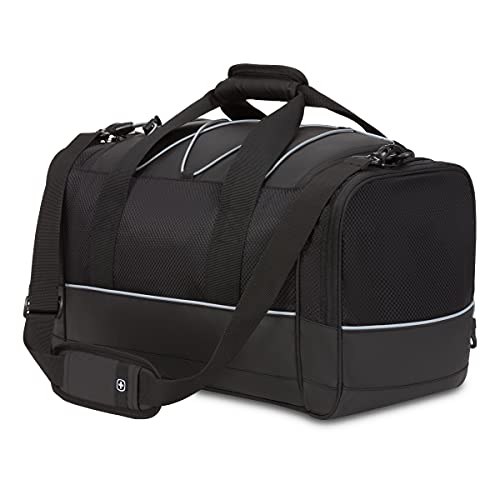 SwissGear 28-Inch Black Dobby Gym Travel Duffel Bag