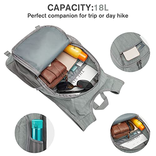 Foldable Grey Aviation Hiking Backpack
