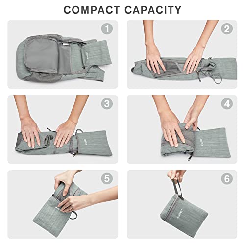 Foldable Grey Aviation Hiking Backpack