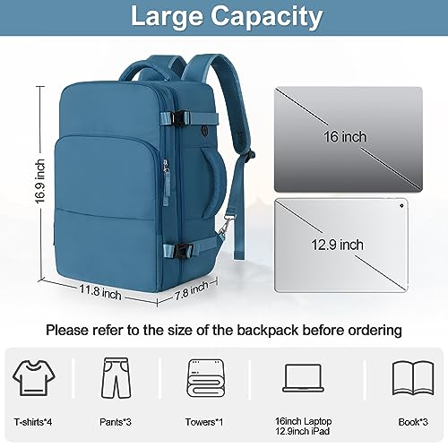Aviation-friendly Waterproof Travel Backpack with Laptop Compartment